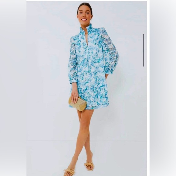 Tuckernuck Water's Edge Hydrangea Organza Palmerston Dress - Picture 2 of 8